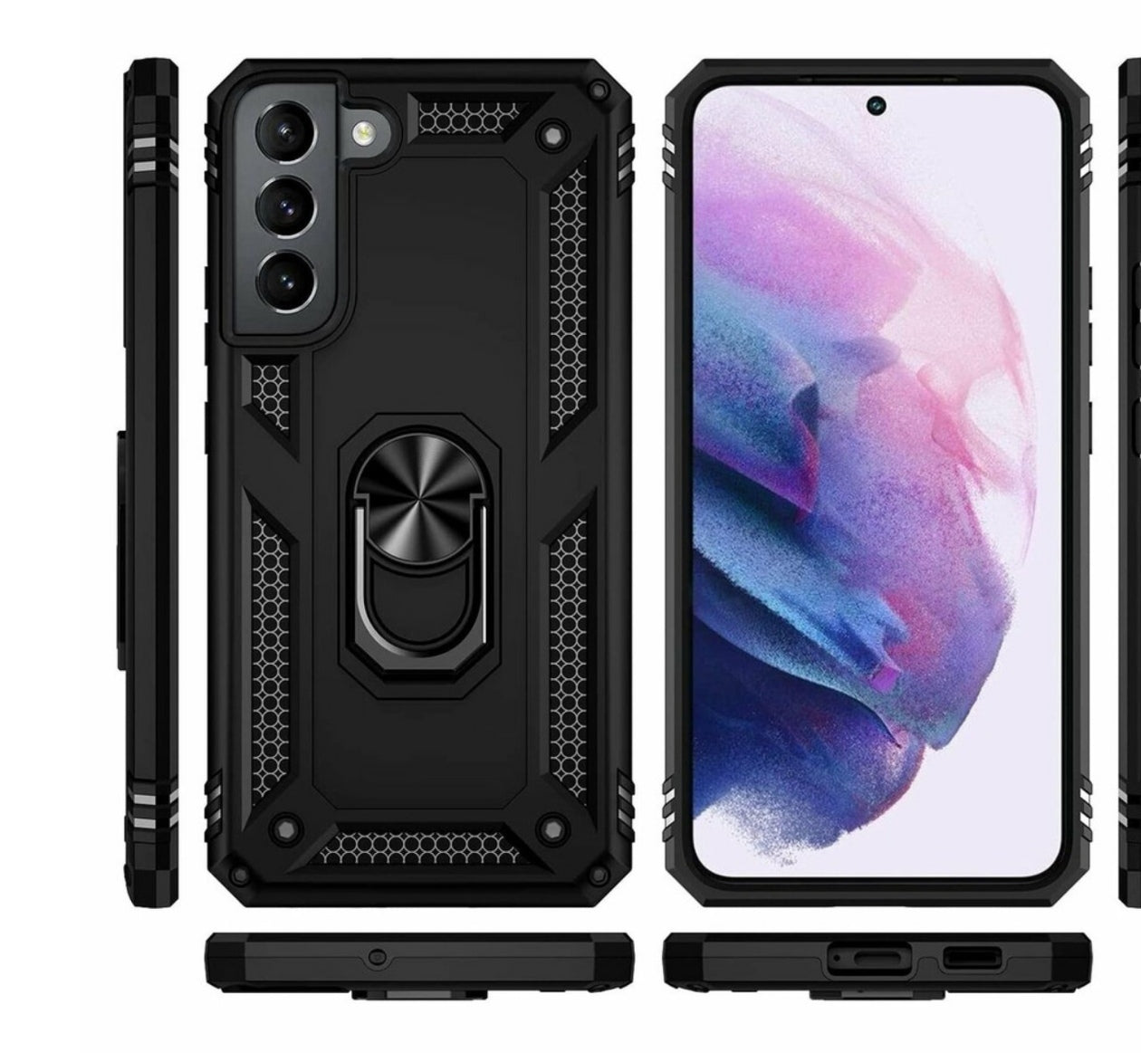 Husa Samsung Galaxy S25 , antisoc Hybrid cu inel