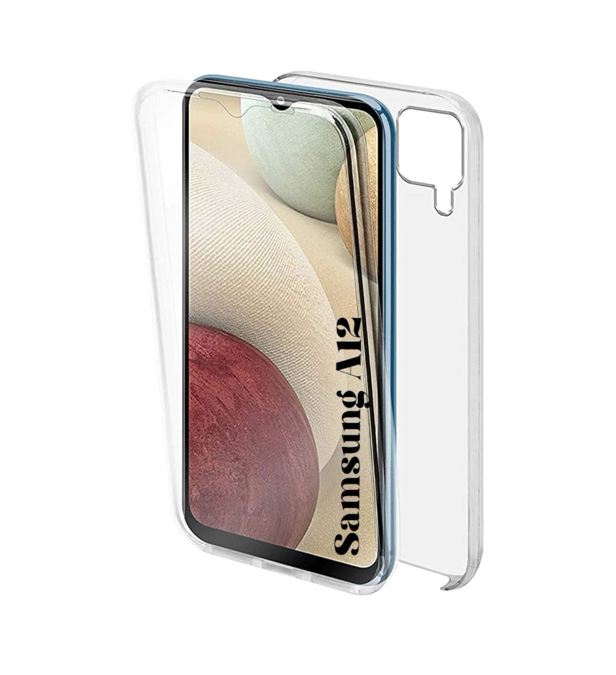 Husa 360 , Samsung Galaxy A12 , Transparent fata+spate