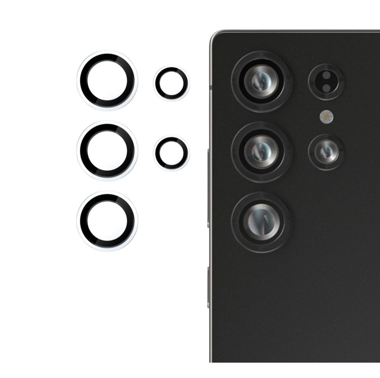 Folie pentru camere, Samsung Galaxy S25 Ultra, Individual, Transparent