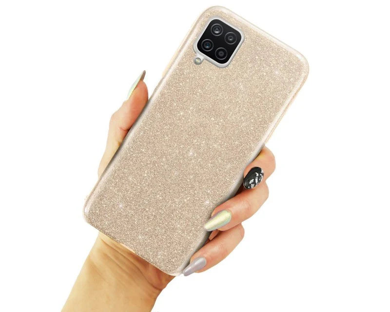 Husa Samsung Galaxy A12,silicon,cu sclipici Roz +alte culori