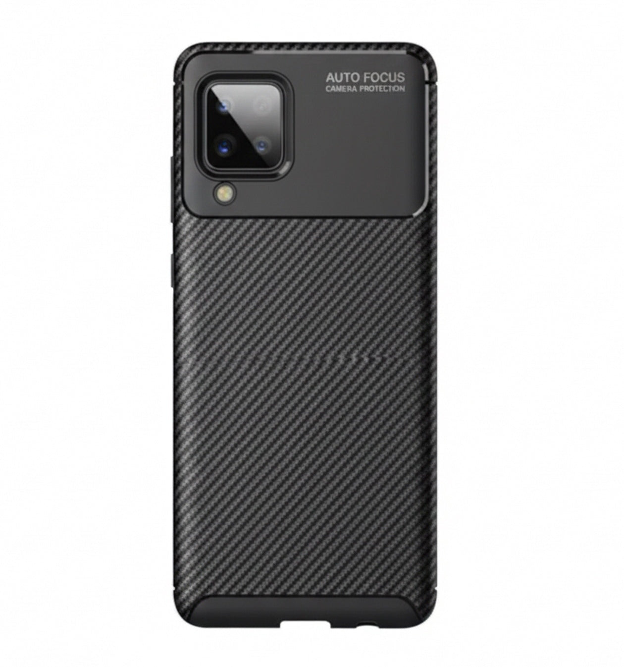 Husa Samsung Galaxy A12 5G , Silicon CarbonFiber ,Antisoc, negru