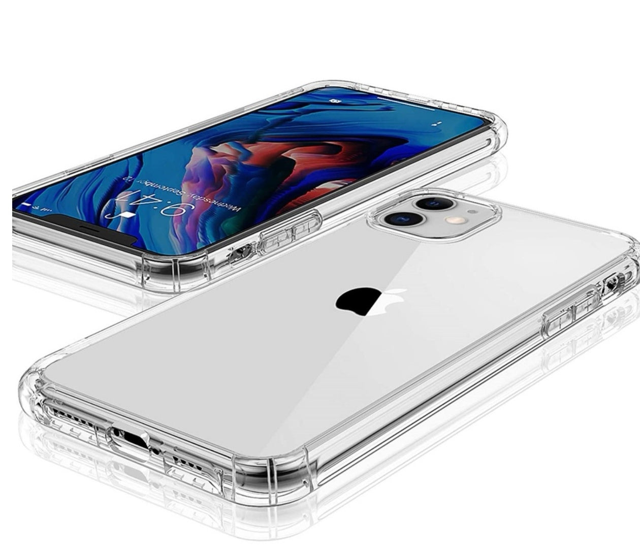 Husa iPhone 12,Antisoc din Silicon Transparent