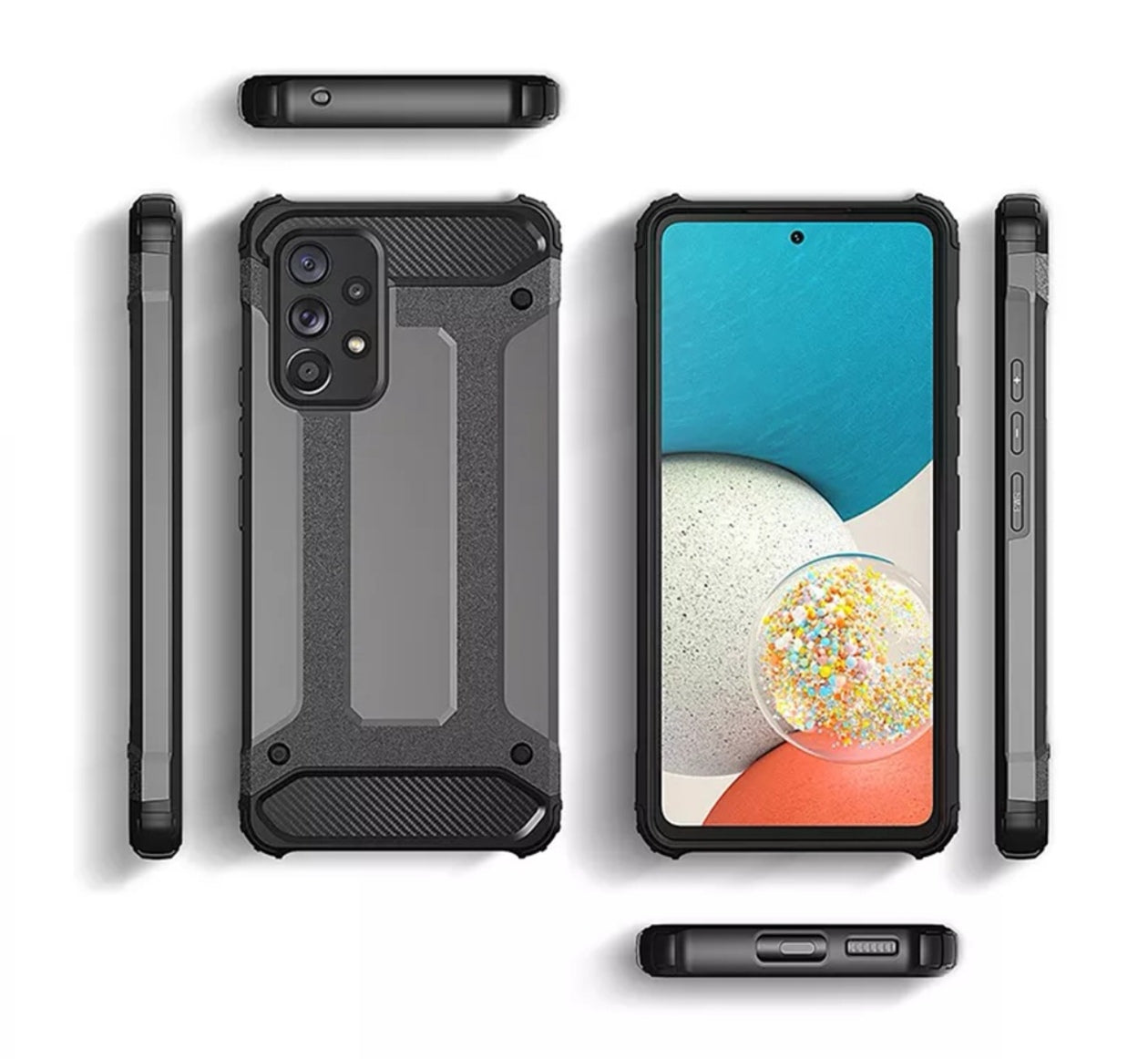 Husa Hybrid Antisoc , Samsung A23 ,Auriu +alte culori