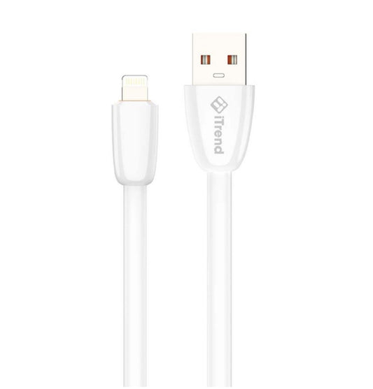 Cablu iPhone, Lightning la USB-A,2.1A Fast Charging, 1M, iTrend CA16L, Alb