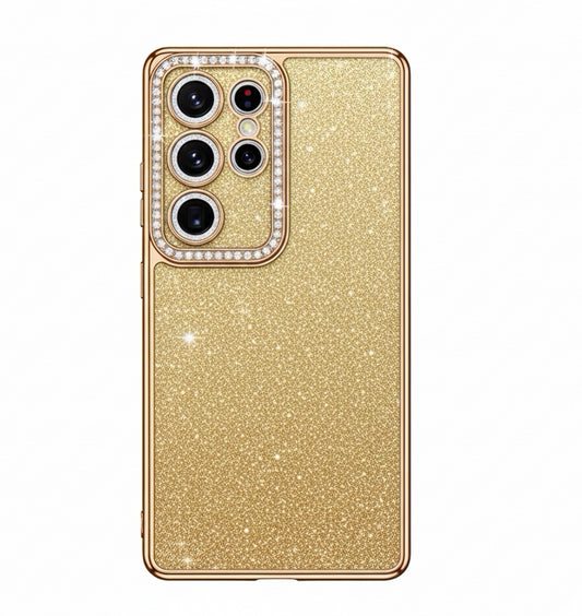 Husa Samsung Galaxy S25 Ultra ,Sclipici,strasuri si pietre pe margini, Auriu+alte culori