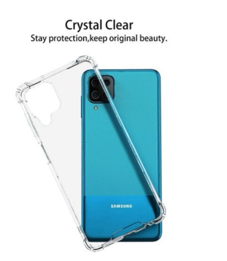 Husa Samsung Galaxy A12 ,Antisoc din Silicon Transparent