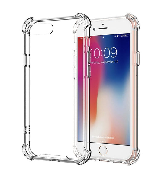 Husa iPhone 7+/8+ ,Antisoc din Silicon Transparent