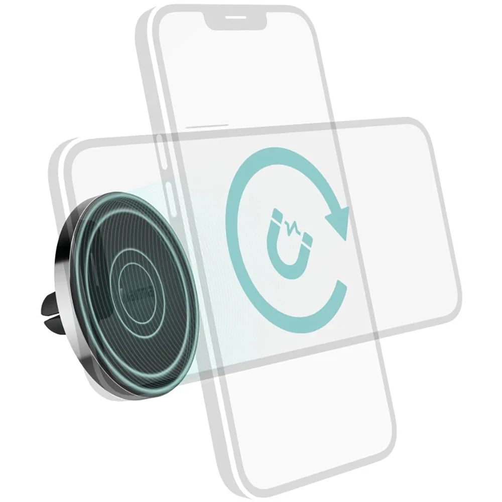 Suport Auto, universal, Magnetic pentru Ventilație, negru,