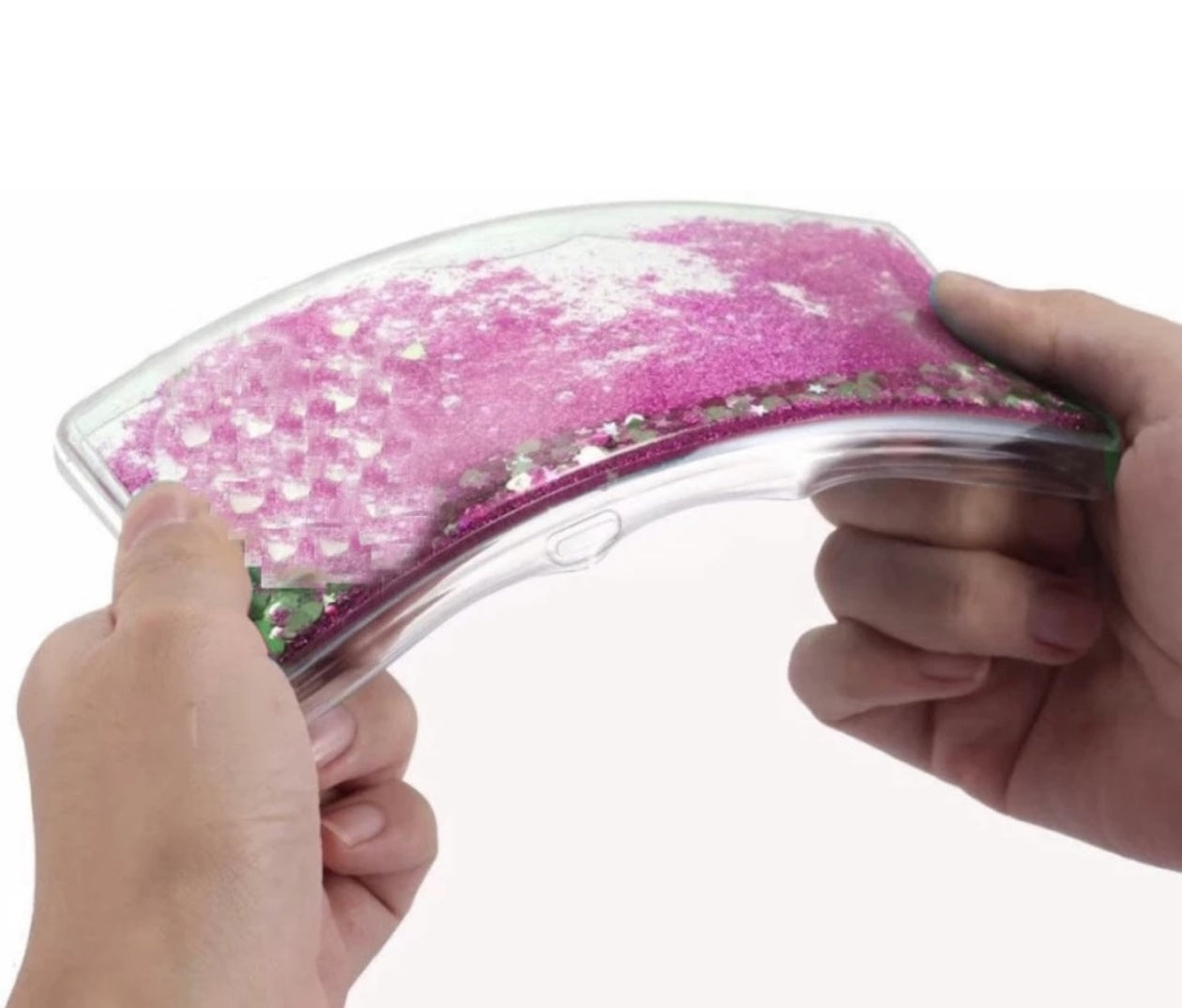 Husa Samsung Galaxy S20 Plus , cu Lichid si Sclipici,Roz