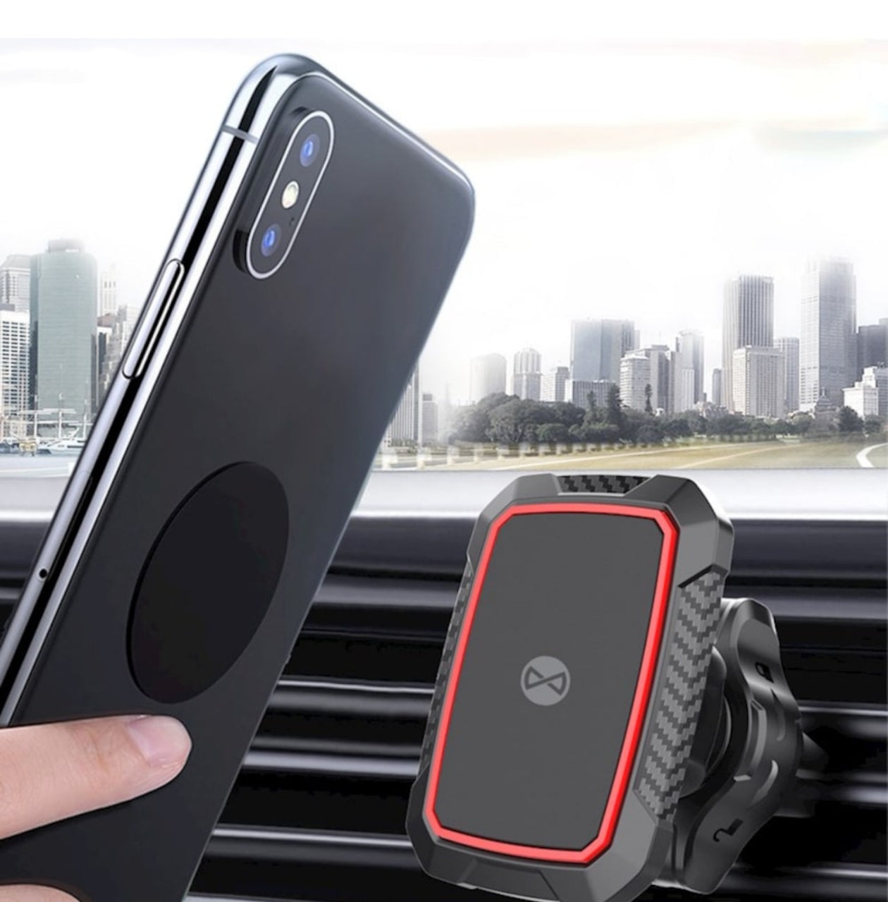 Suport Auto Universal, iTrend Magnetic Pentru Ventilație , Mh-371, Negru