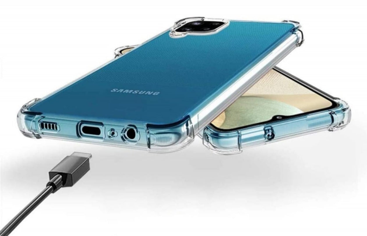 Husa Samsung Galaxy A12 ,Antisoc din Silicon Transparent