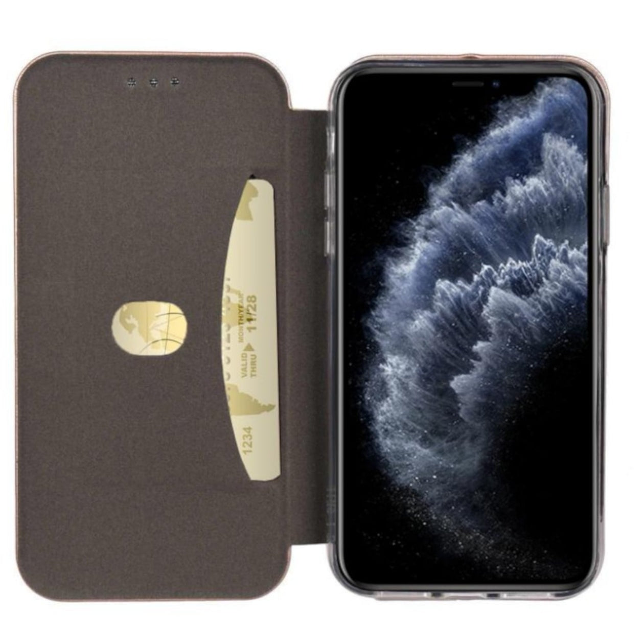 Husa de protectie iPhone 7+/8+ , Flip, magnet incorporat, Buzunar în interior, Vișiniu+alte culori