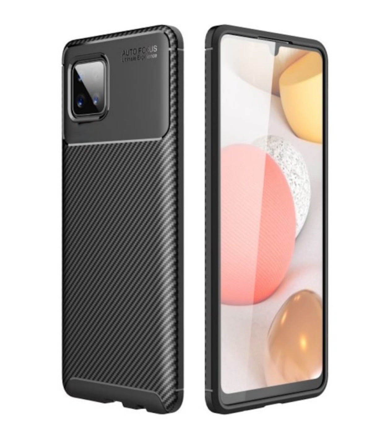 Husa Samsung Galaxy A22 5G , Silicon CarbonFiber ,Antisoc, negru