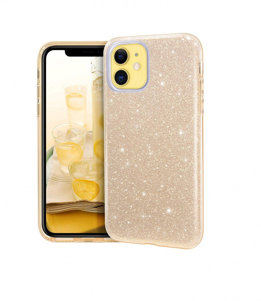 Husa iPhone 11 ,silicon,cu sclipici Roz +alte culori
