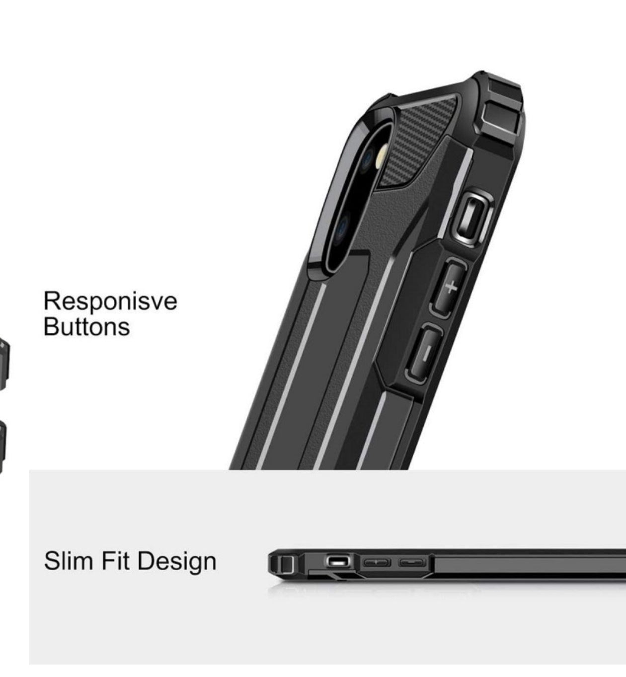 Husa Hybrid Antisoc , Samsung Galaxy S10 Plus ,Negru +alte culori